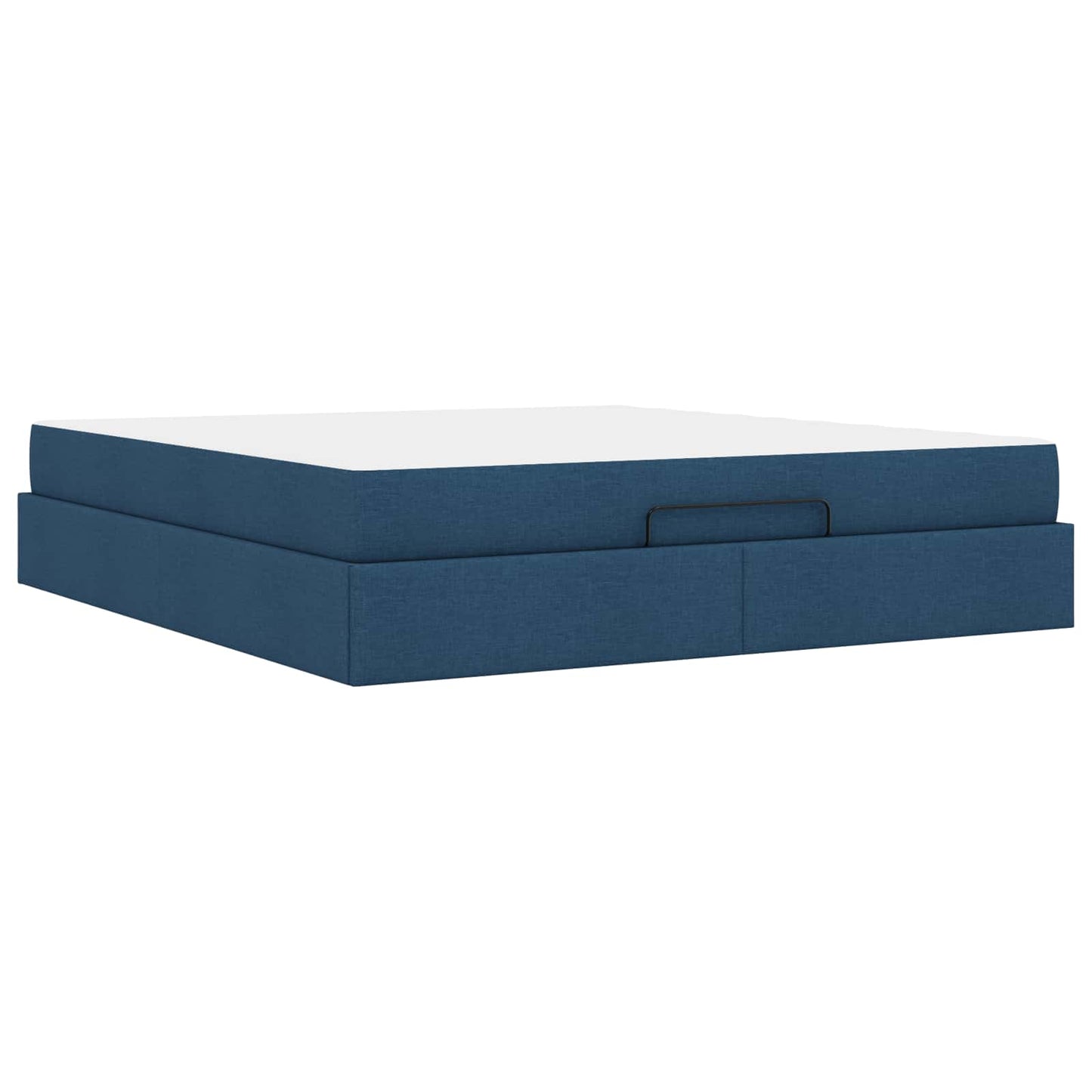 Bedframe met matras 2 pcs Blauw Stof is nu te koop bij PeponiXL, paradijselijk wonen!