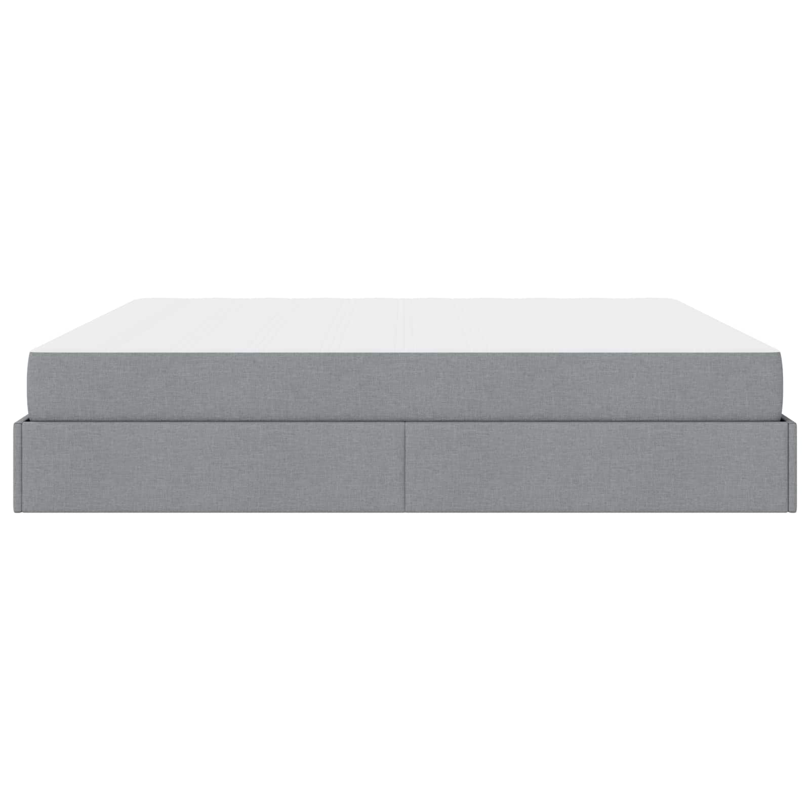 Bedframe met matras met matras 2 pcs Lichtgrijs Stof is nu te koop bij PeponiXL, paradijselijk wonen!