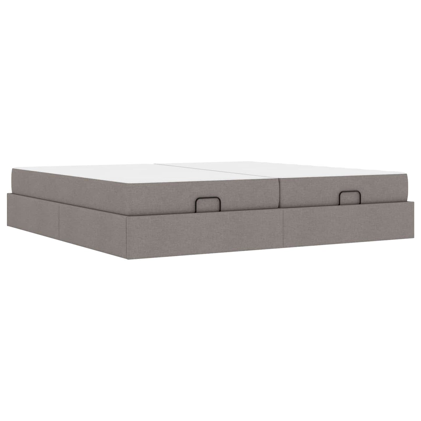 Bedframe met matras met matras 2 pcs Taupe Stof is nu te koop bij PeponiXL, paradijselijk wonen!