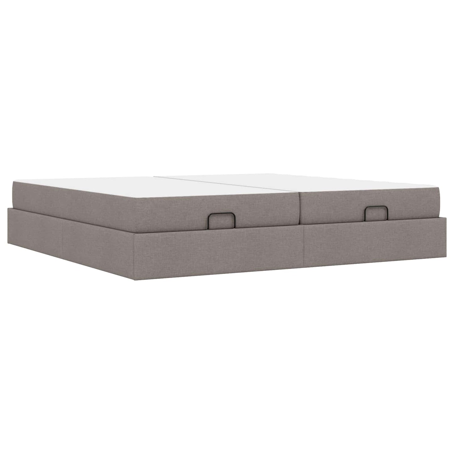 Bedframe met matras met matras 2 pcs Taupe Stof is nu te koop bij PeponiXL, paradijselijk wonen!