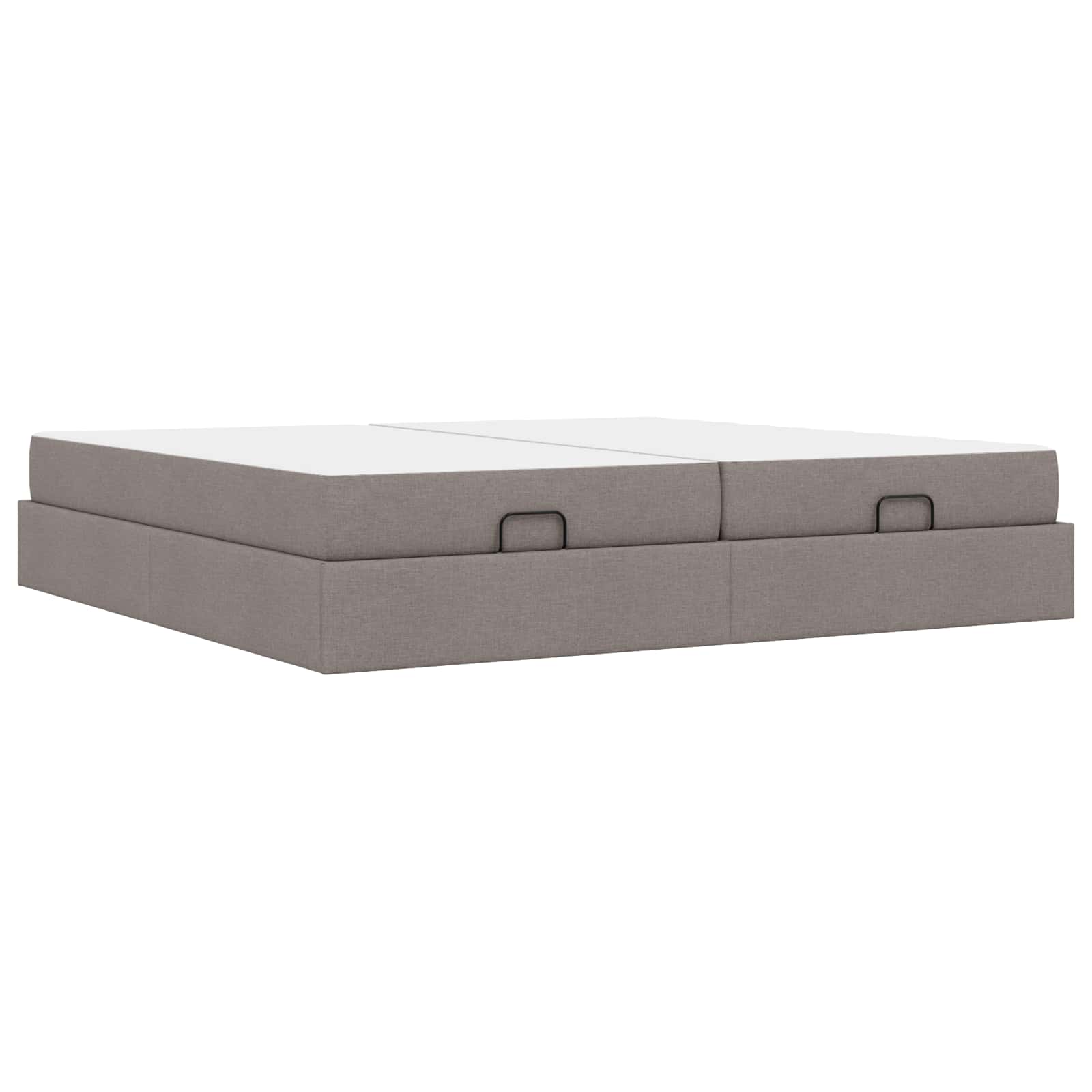 Bedframe met matras met matras 2 pcs Taupe Stof is nu te koop bij PeponiXL, paradijselijk wonen!
