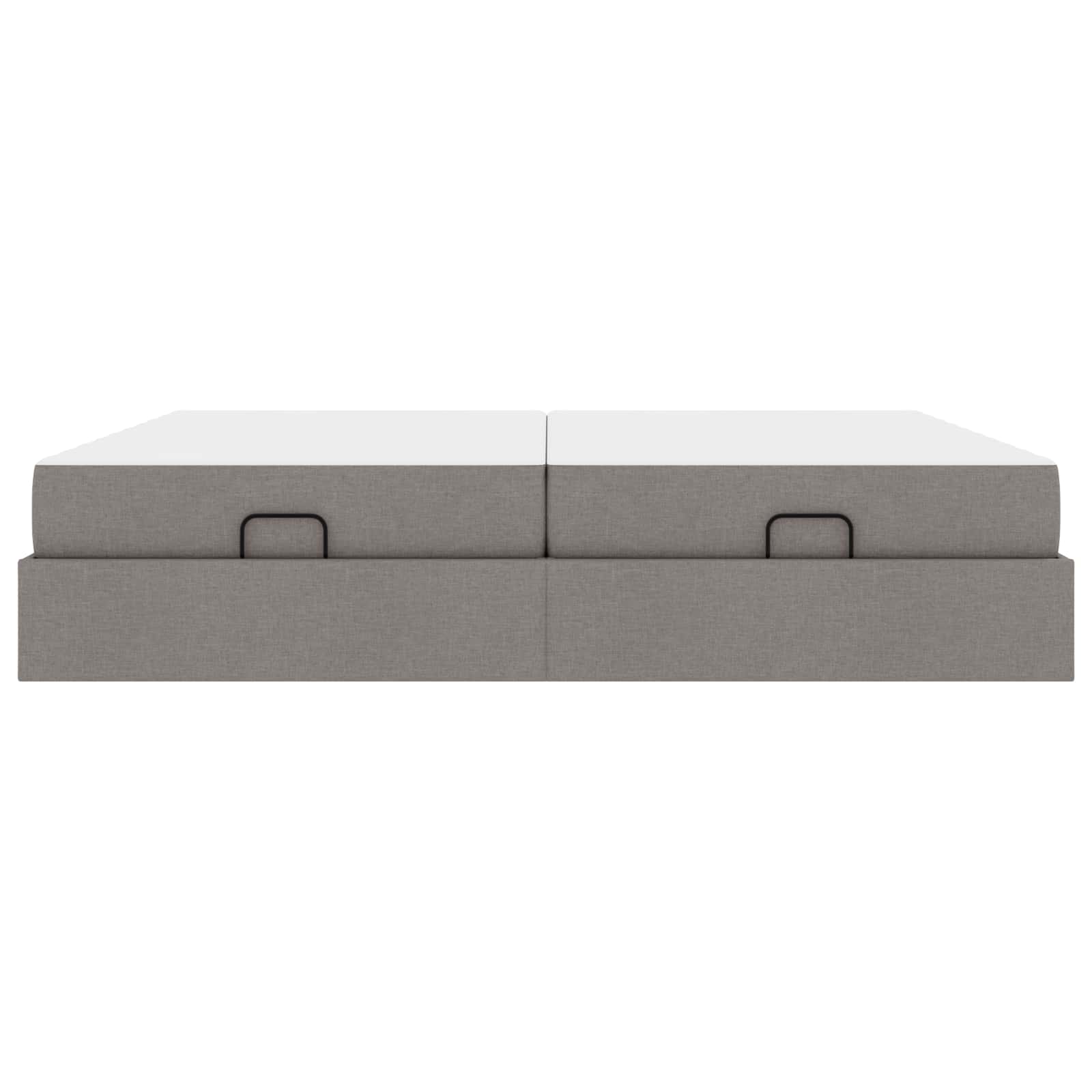 Bedframe met matras met matras 2 pcs Taupe Stof is nu te koop bij PeponiXL, paradijselijk wonen!