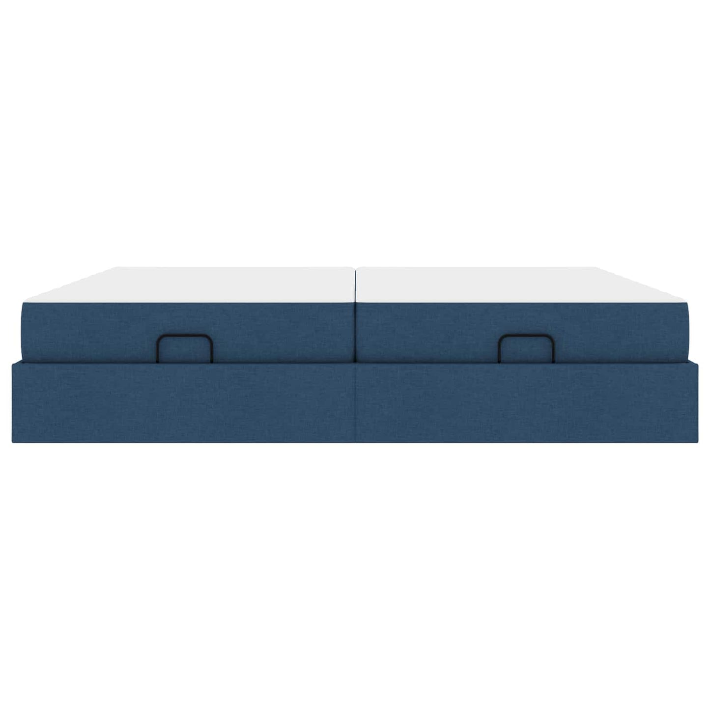 Bedframe met matras met matras 2 pcs Blauw Stof is nu te koop bij PeponiXL, paradijselijk wonen!
