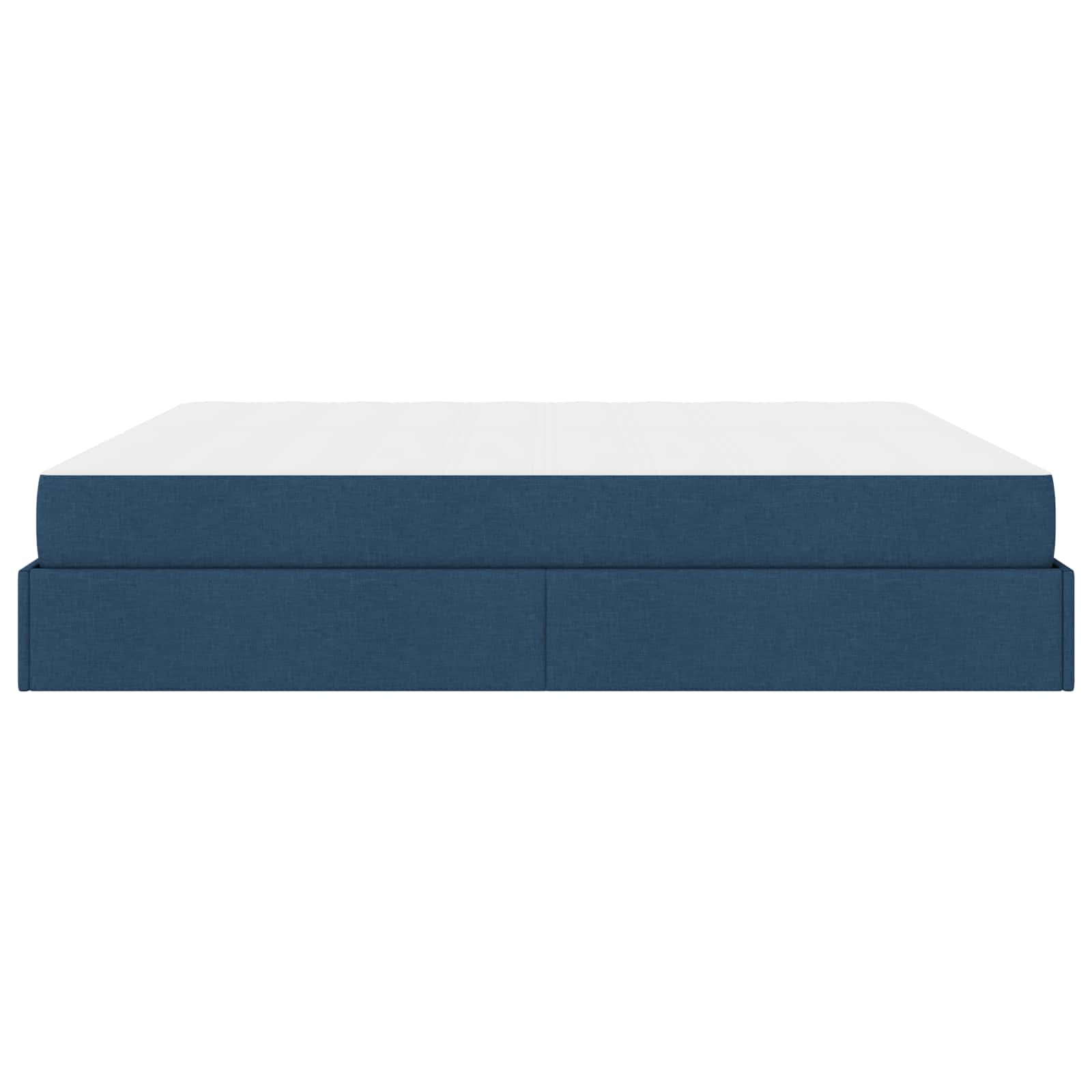 Bedframe met matras met matras 2 pcs Blauw Stof is nu te koop bij PeponiXL, paradijselijk wonen!