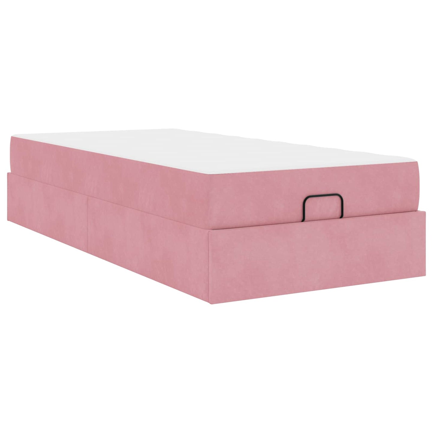Bedframe met matras met matras 2 pcs Roze Fluweel is nu te koop bij PeponiXL, paradijselijk wonen!