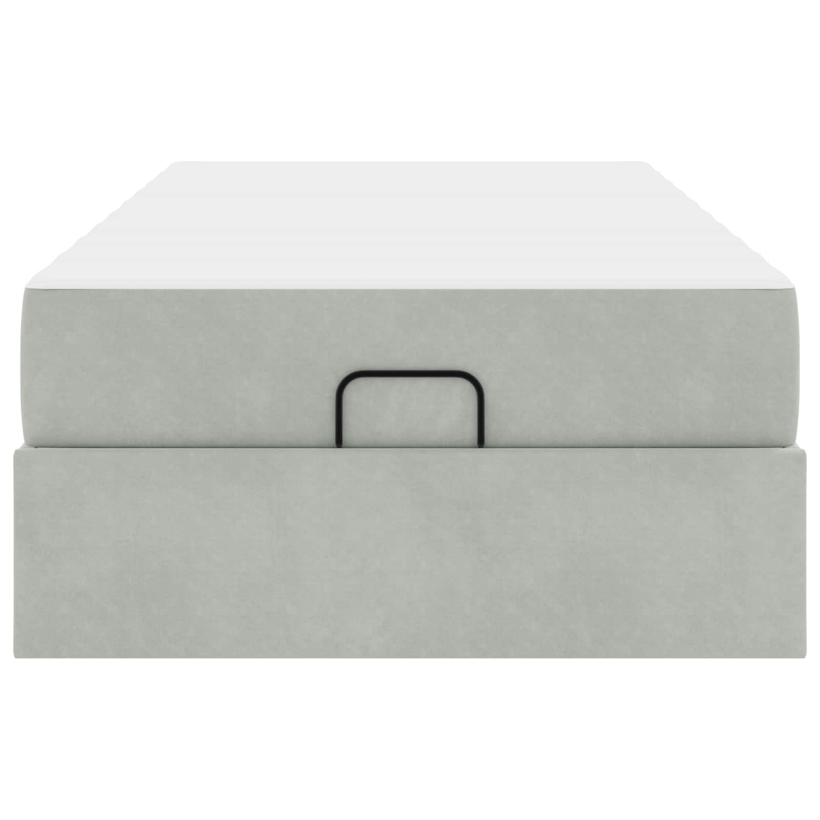 Bedframe met matras met matras 2 pcs Lichtgrijs Fluweel is nu te koop bij PeponiXL, paradijselijk wonen!