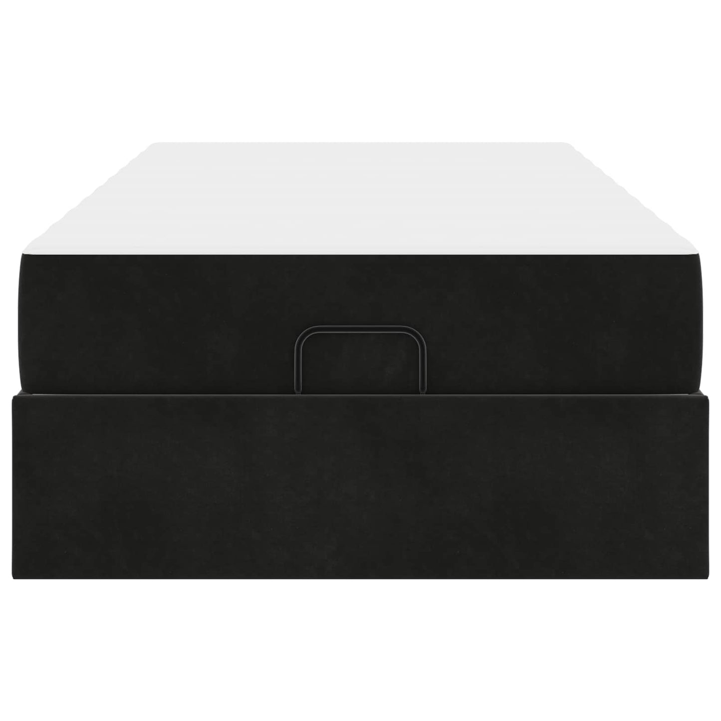 Bedframe met matras met matras 2 pcs Zwart Fluweel is nu te koop bij PeponiXL, paradijselijk wonen!