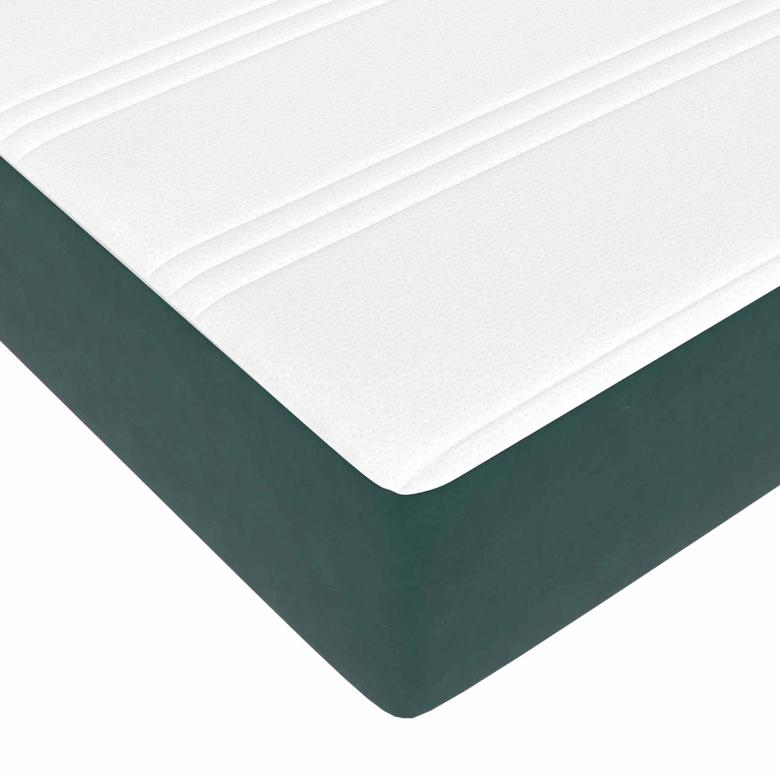 Bedframe met matras met matras 2 pcs Groen Fluweel is nu te koop bij PeponiXL, paradijselijk wonen!