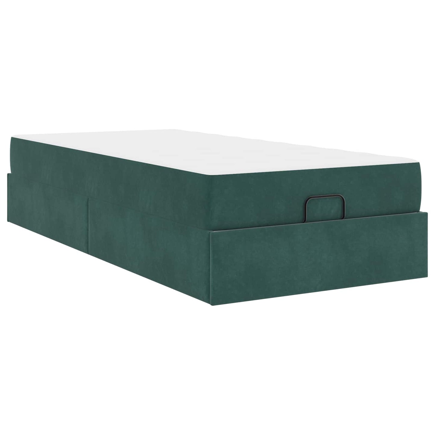 Bedframe met matras met matras 2 pcs Groen Fluweel is nu te koop bij PeponiXL, paradijselijk wonen!