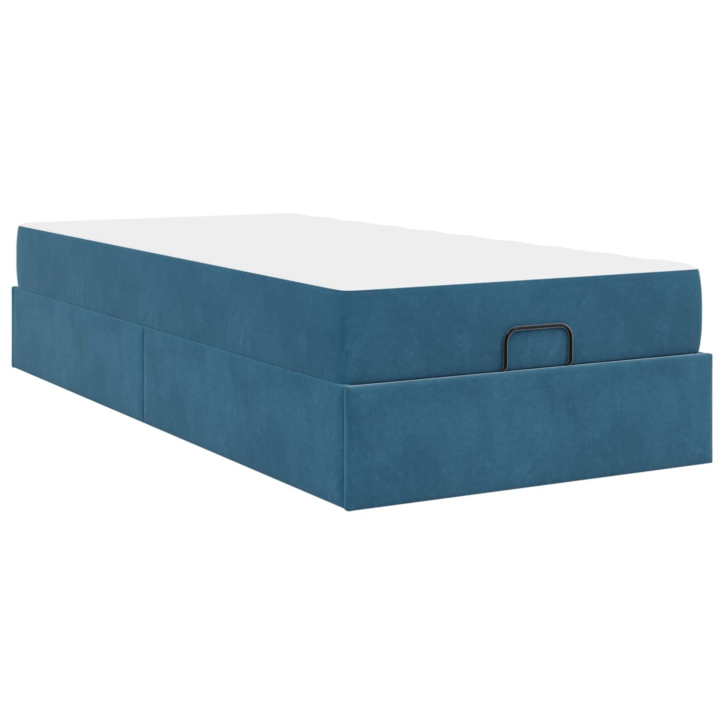 Bedframe met matras met matras 2 pcs Blauw Fluweel is nu te koop bij PeponiXL, paradijselijk wonen!