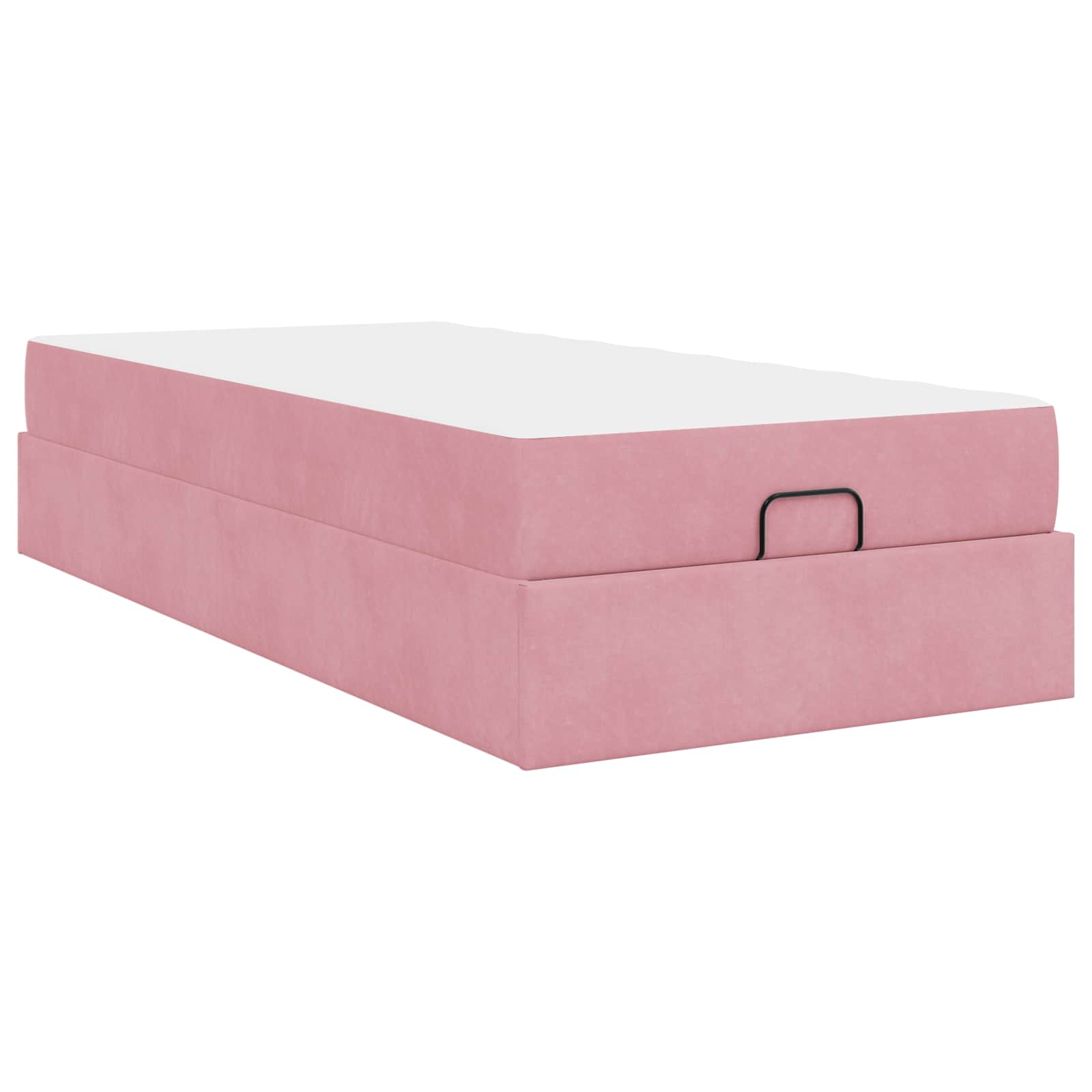 Bedframe met matras met matras 2 pcs Roze Fluweel is nu te koop bij PeponiXL, paradijselijk wonen!