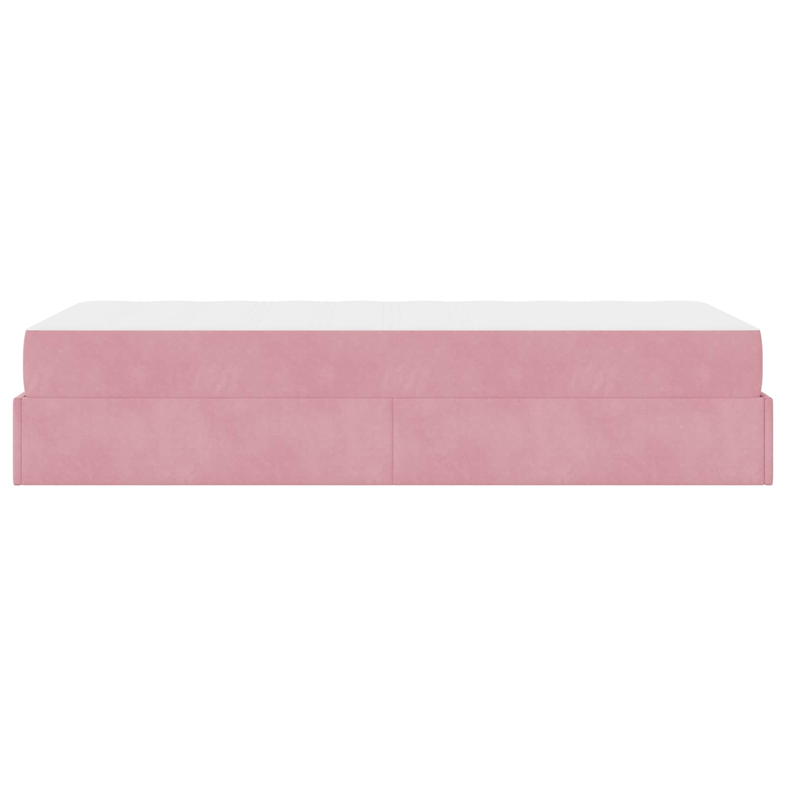 Bedframe met matras met matras 2 pcs Roze Fluweel is nu te koop bij PeponiXL, paradijselijk wonen!