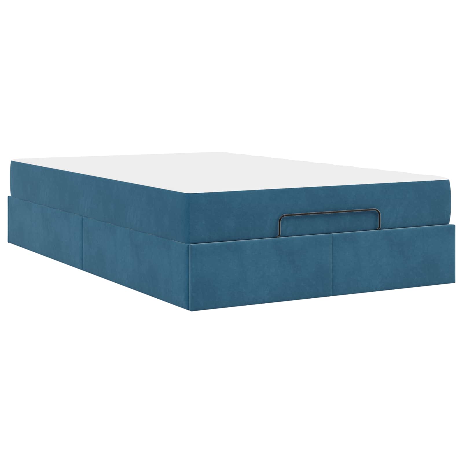 Bedframe met matras met matras 2 pcs Blauw Fluweel is nu te koop bij PeponiXL, paradijselijk wonen!