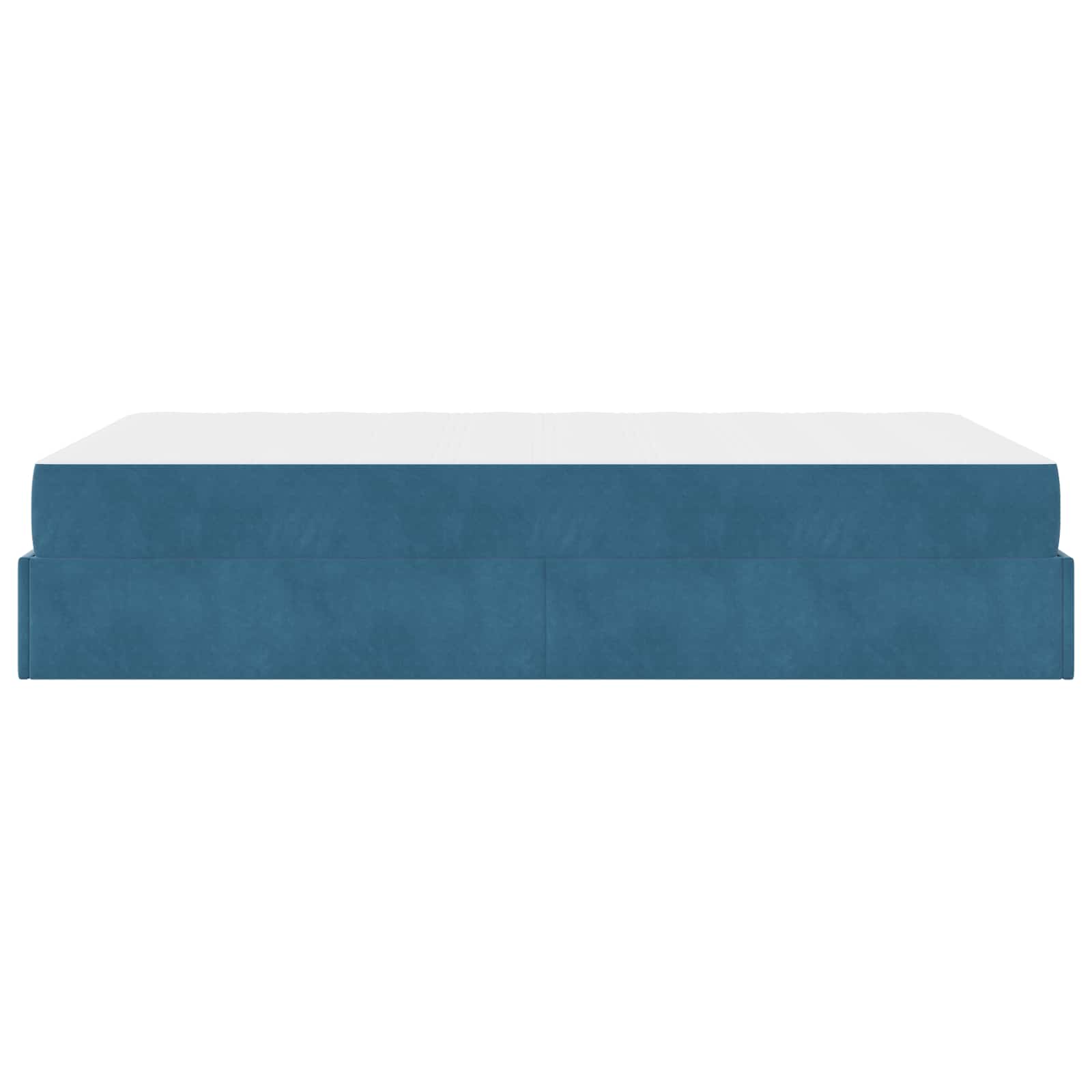 Bedframe met matras met matras 2 pcs Blauw Fluweel is nu te koop bij PeponiXL, paradijselijk wonen!