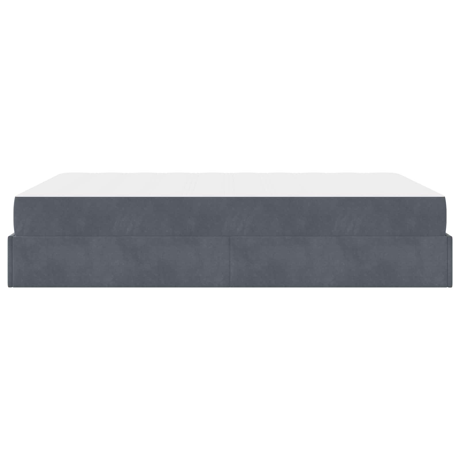 Bedframe met matras met matras 2 pcs Dim Grijs Fluweel is nu te koop bij PeponiXL, paradijselijk wonen!