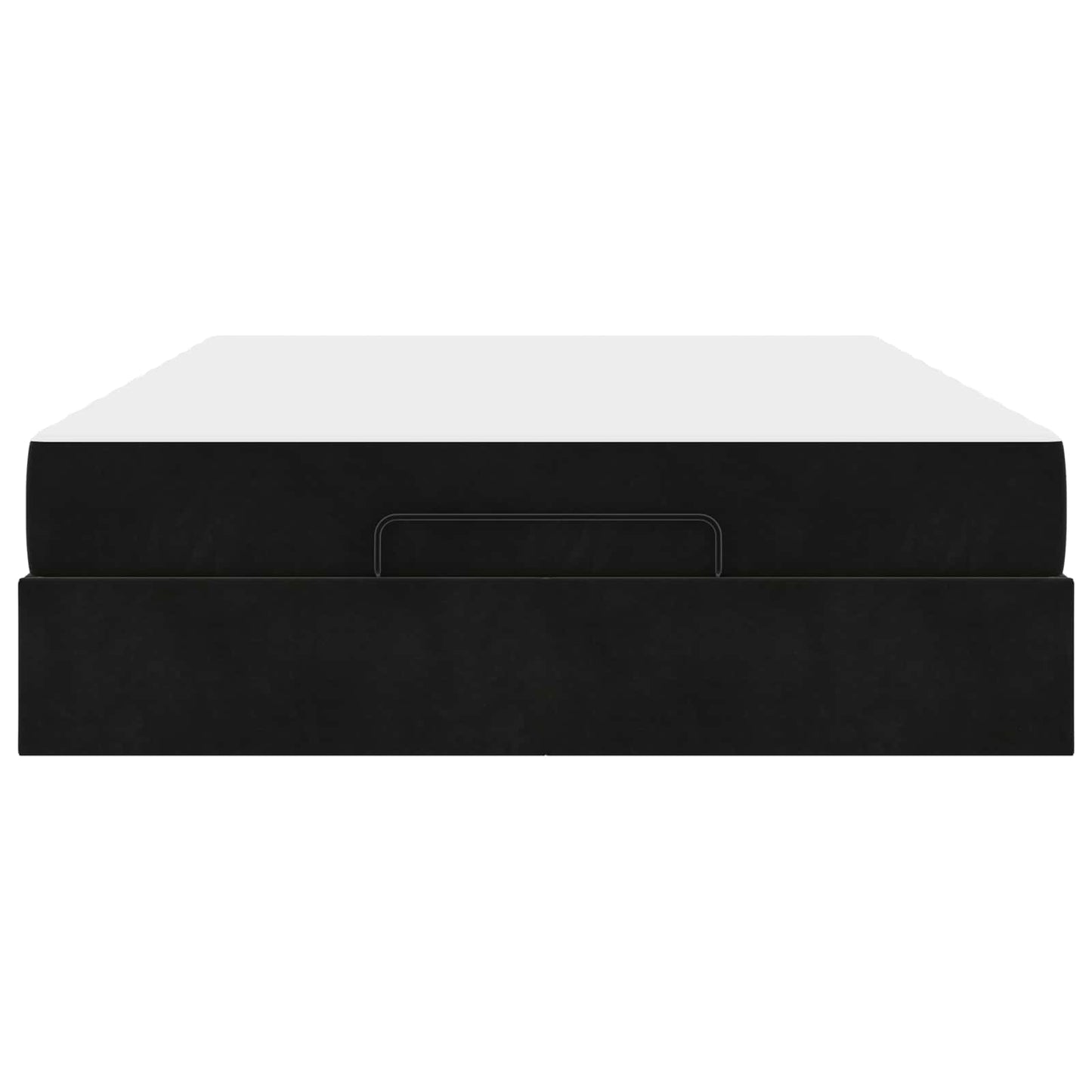 Bedframe met matras met matras 2 pcs Zwart Fluweel is nu te koop bij PeponiXL, paradijselijk wonen!