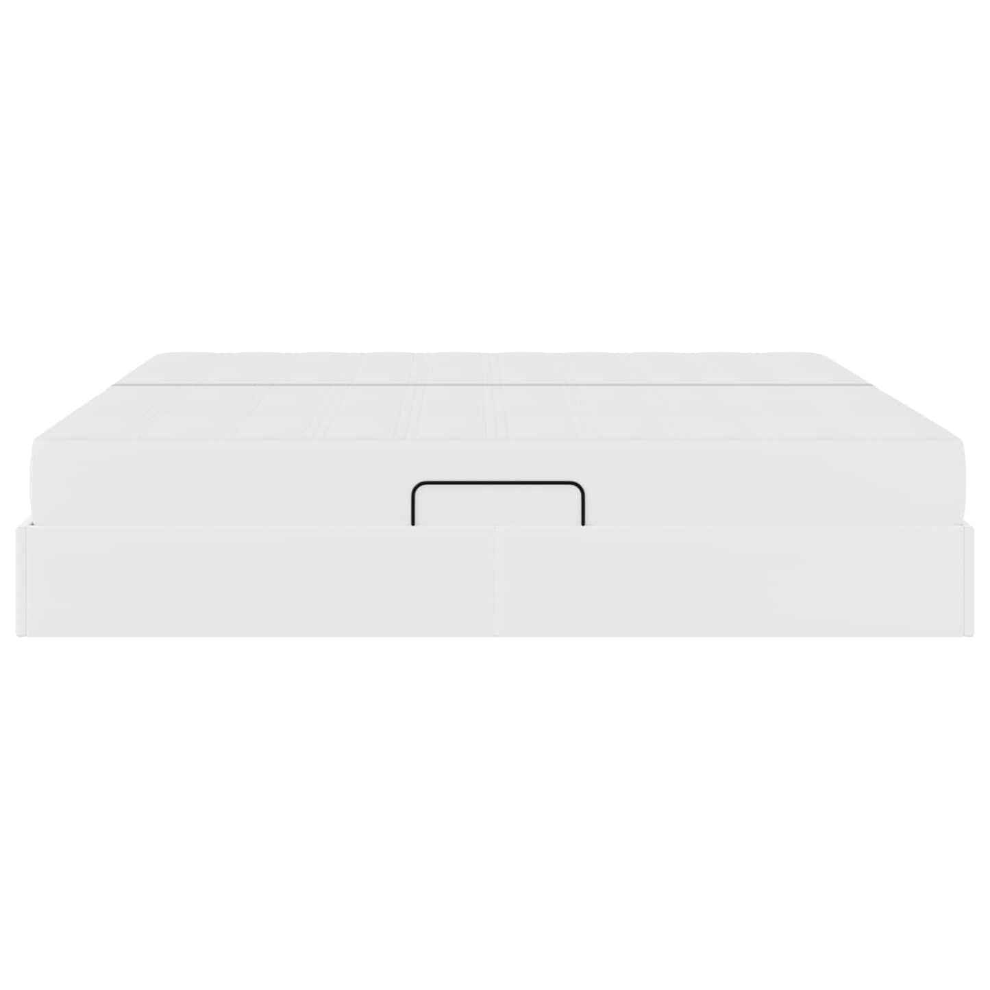 Opslag bed met matras met matras met opslag 2 pcs Wit Leer is nu te koop bij PeponiXL, paradijselijk wonen!