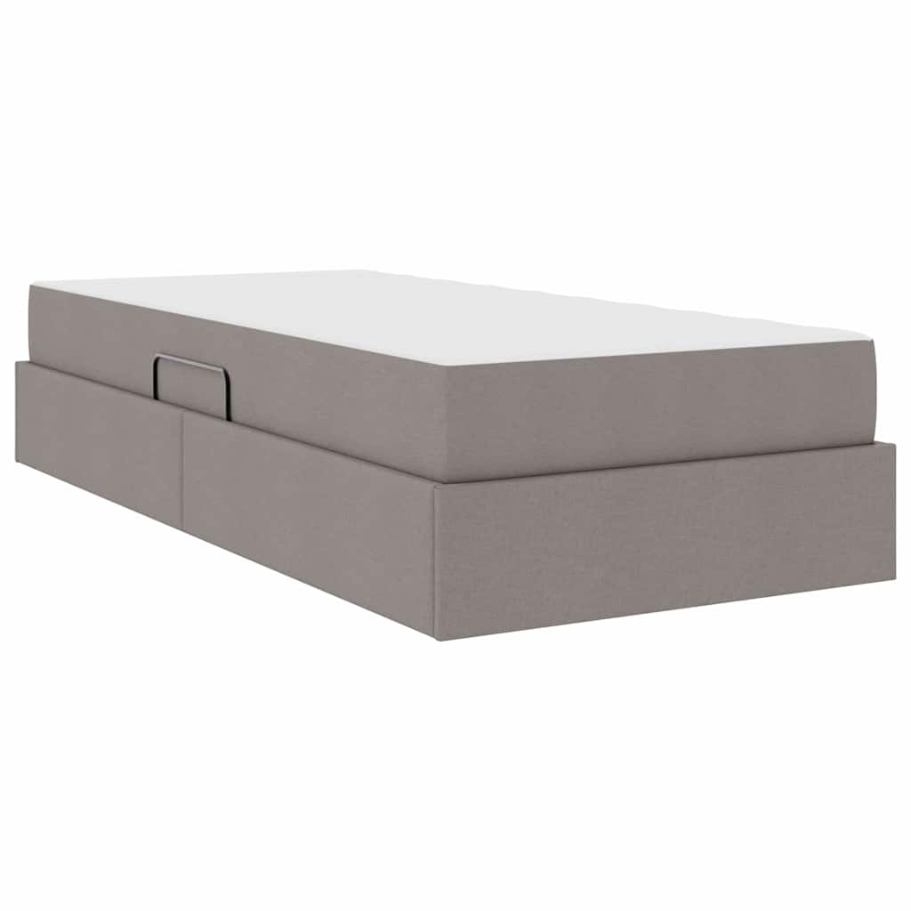 Opbergbed met matras met matras Taupe 90 x 190 cm Polyester is nu te koop bij PeponiXL, paradijselijk wonen!