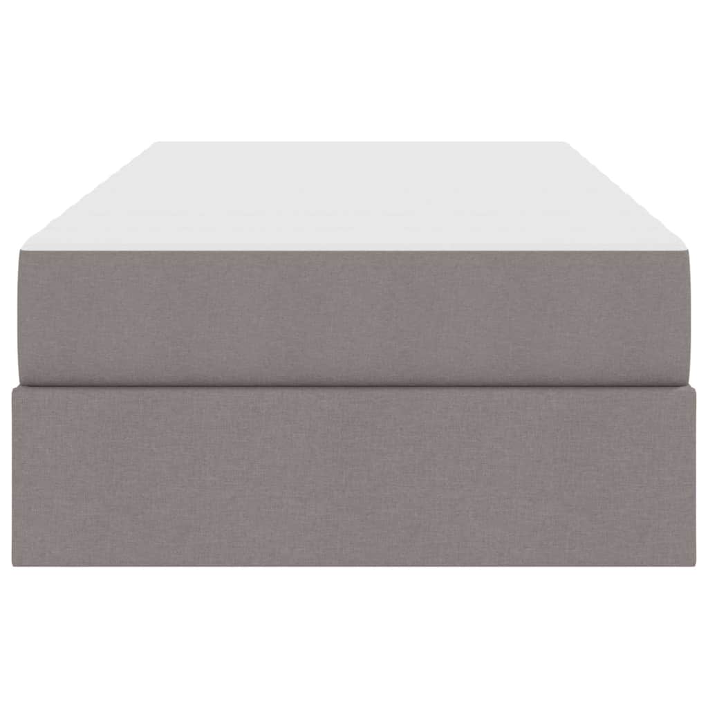 Opbergbed met matras met matras Taupe 90 x 190 cm Polyester is nu te koop bij PeponiXL, paradijselijk wonen!