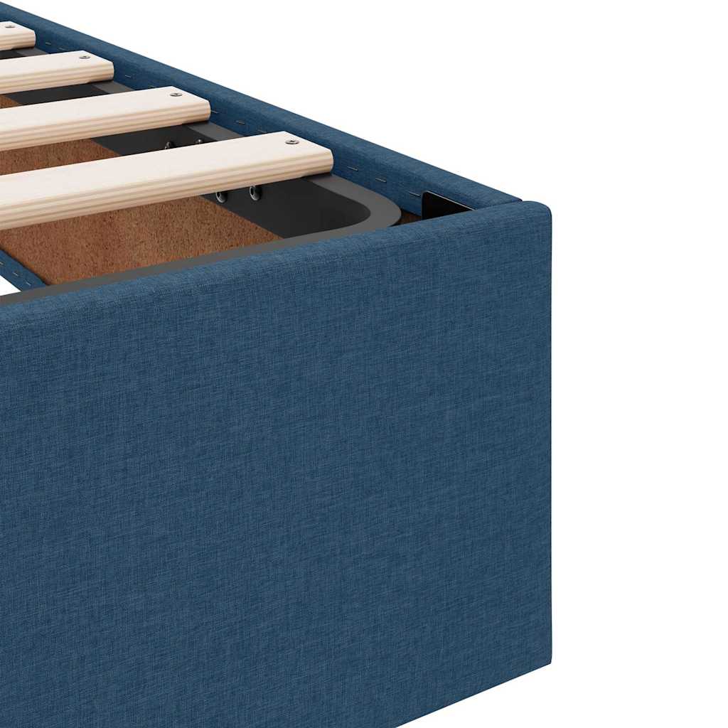 Opbergbed met matras met matras Blauw 90 x 190 cm Polyester is nu te koop bij PeponiXL, paradijselijk wonen!
