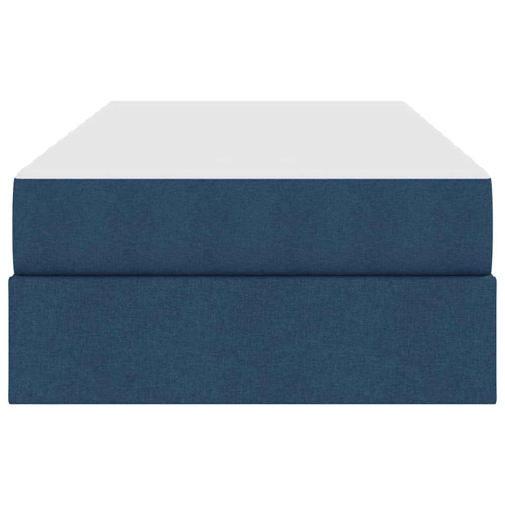 Opbergbed met matras met matras Blauw 90 x 190 cm Polyester is nu te koop bij PeponiXL, paradijselijk wonen!