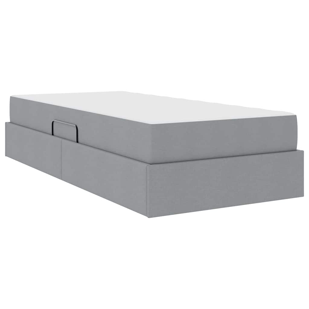 Opbergbed met matras Lichtgrijs 100 x 200 cm Polyester is nu te koop bij PeponiXL, paradijselijk wonen!
