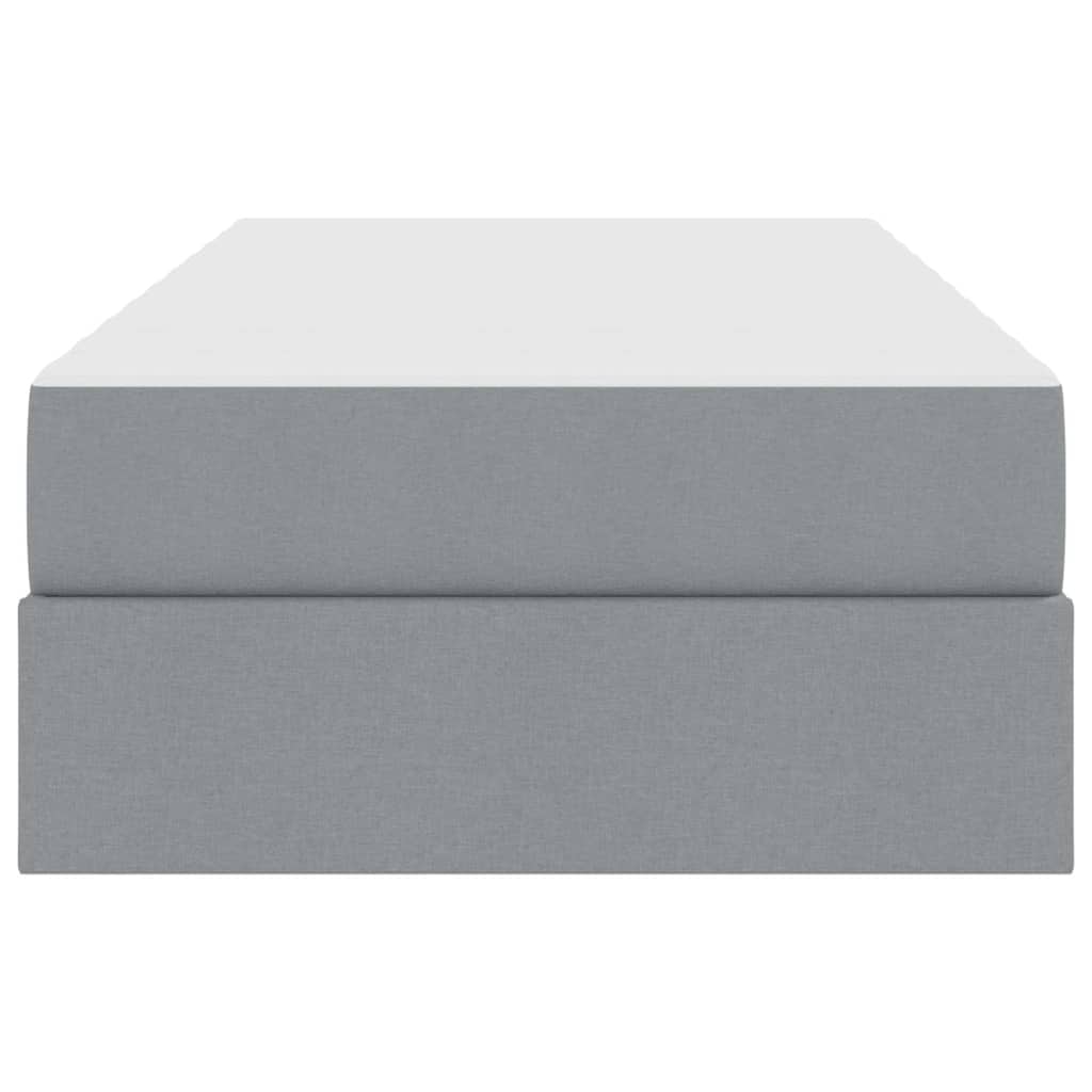 Opbergbed met matras Lichtgrijs 100 x 200 cm Polyester is nu te koop bij PeponiXL, paradijselijk wonen!