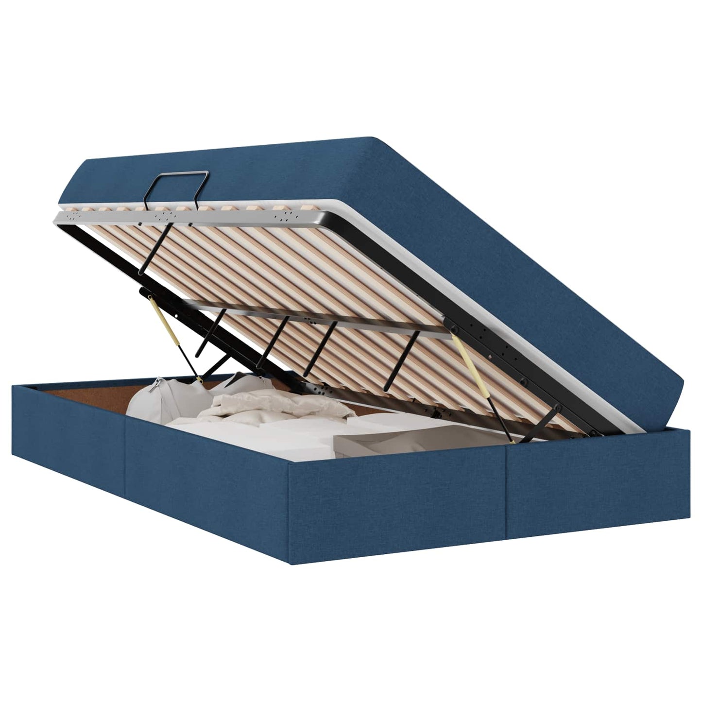 Opbergbed met matras met matras Blauw 120 x 190 cm Polyester is nu te koop bij PeponiXL, paradijselijk wonen!