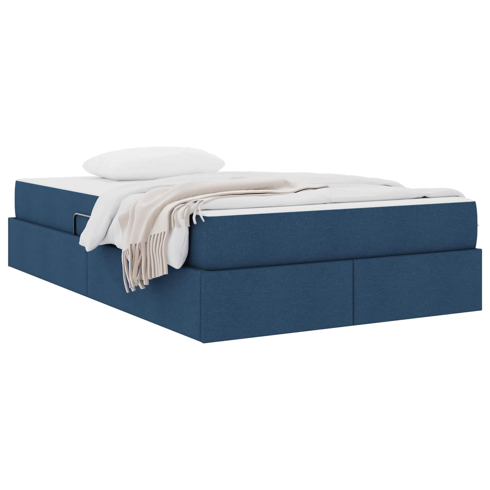 Opbergbed met matras met matras Blauw 120 x 190 cm Polyester is nu te koop bij PeponiXL, paradijselijk wonen!