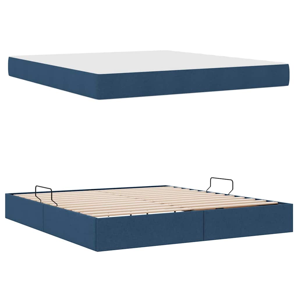 Opbergbed met matras met matras Blauw 180 x 200 cm Polyester is nu te koop bij PeponiXL, paradijselijk wonen!