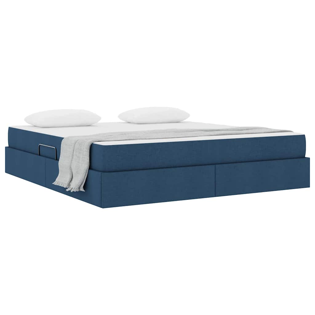 Opbergbed met matras met matras Blauw 180 x 200 cm Polyester is nu te koop bij PeponiXL, paradijselijk wonen!