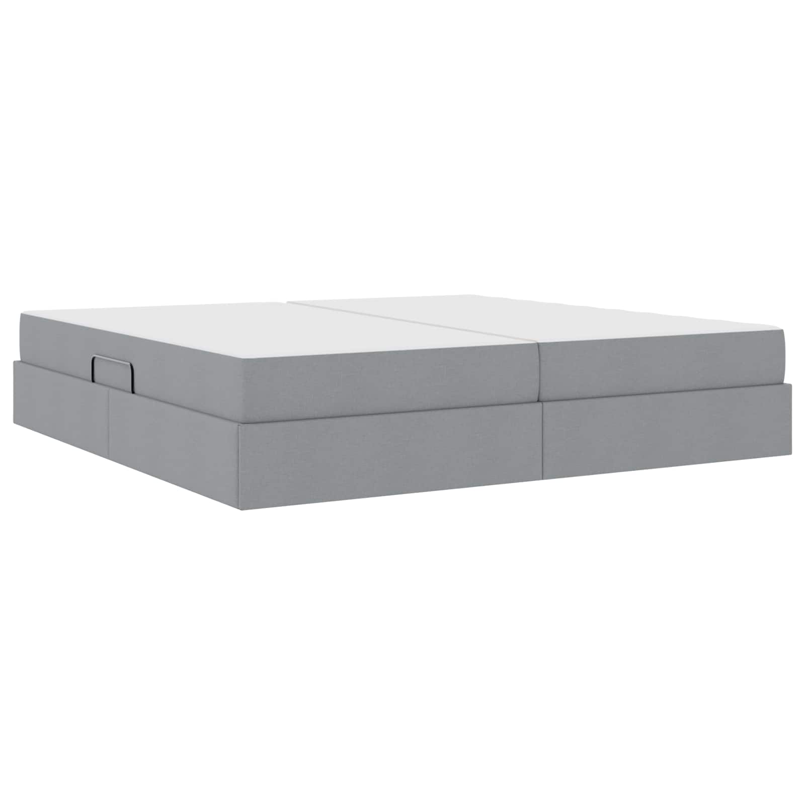 Opbergbed met matras Lichtgrijs 200 x 200 cm Polyester is nu te koop bij PeponiXL, paradijselijk wonen!