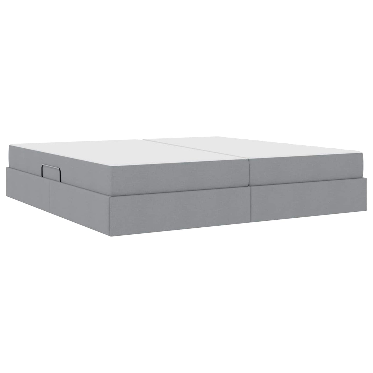 Opbergbed met matras Lichtgrijs 200 x 200 cm Polyester is nu te koop bij PeponiXL, paradijselijk wonen!