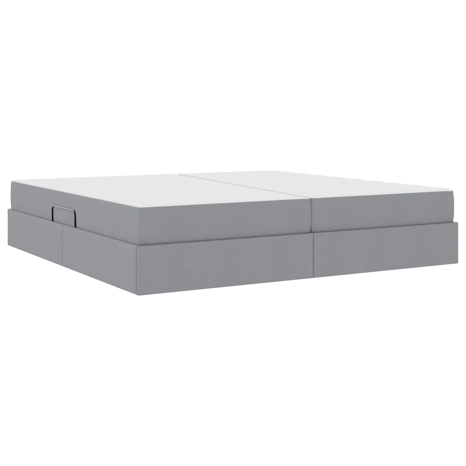 Opbergbed met matras Lichtgrijs 200 x 200 cm Polyester is nu te koop bij PeponiXL, paradijselijk wonen!