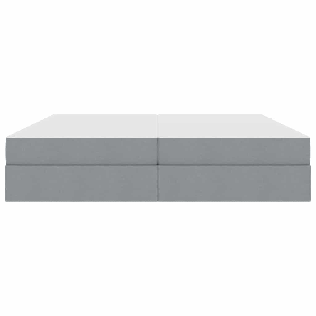 Opbergbed met matras Lichtgrijs 200 x 200 cm Polyester is nu te koop bij PeponiXL, paradijselijk wonen!