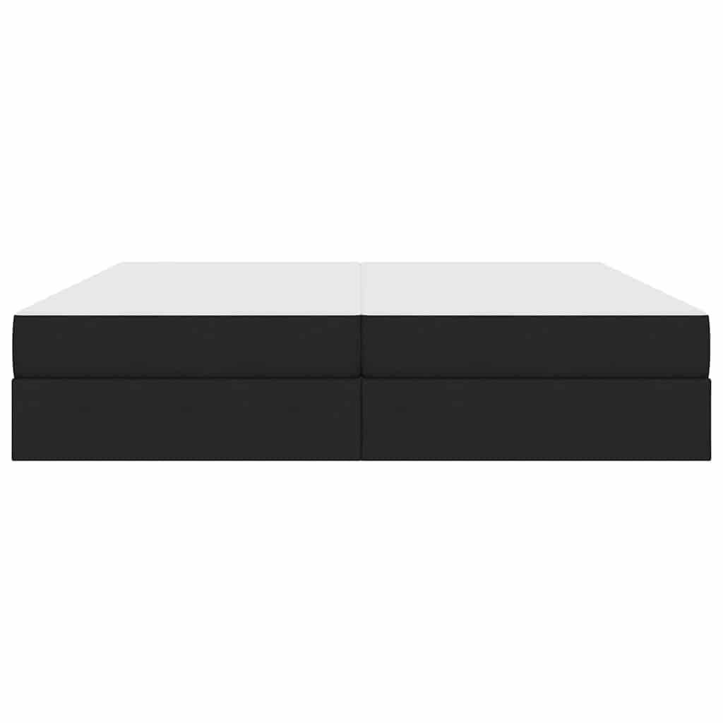 Opbergbed met matras met matras Zwart 200 x 200 cm Polyester is nu te koop bij PeponiXL, paradijselijk wonen!