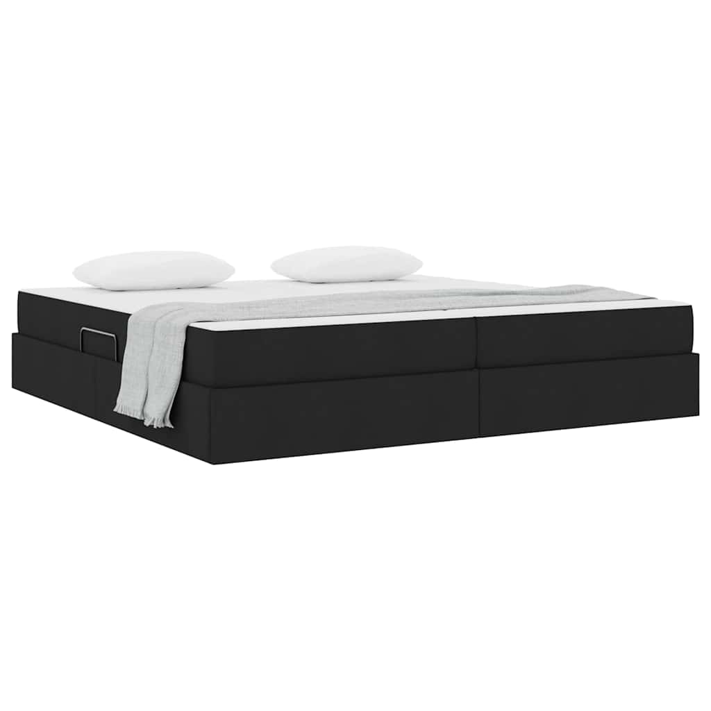 Opbergbed met matras met matras Zwart 200 x 200 cm Polyester is nu te koop bij PeponiXL, paradijselijk wonen!