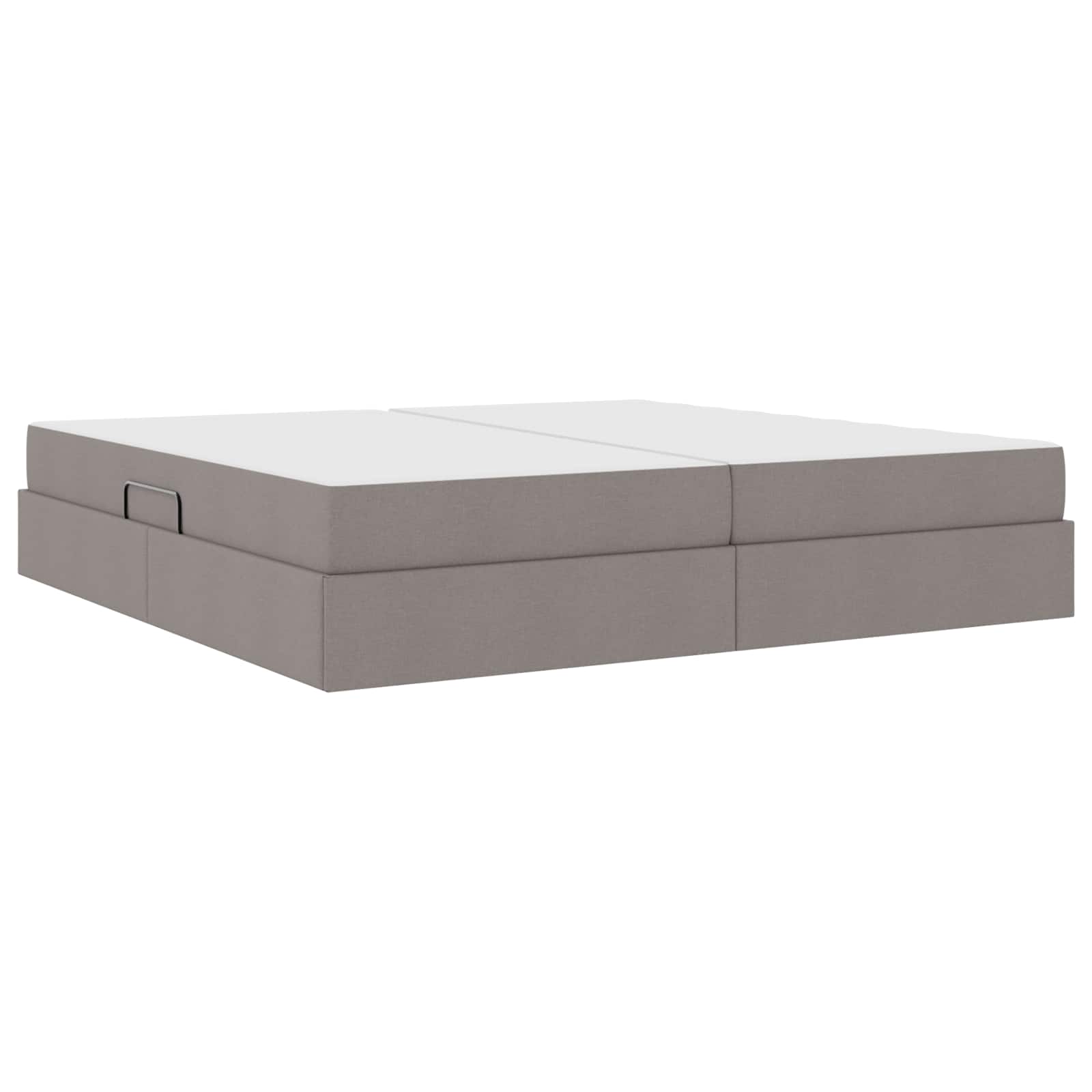 Opbergbed met matras met matras Taupe 200 x 200 cm Polyester is nu te koop bij PeponiXL, paradijselijk wonen!
