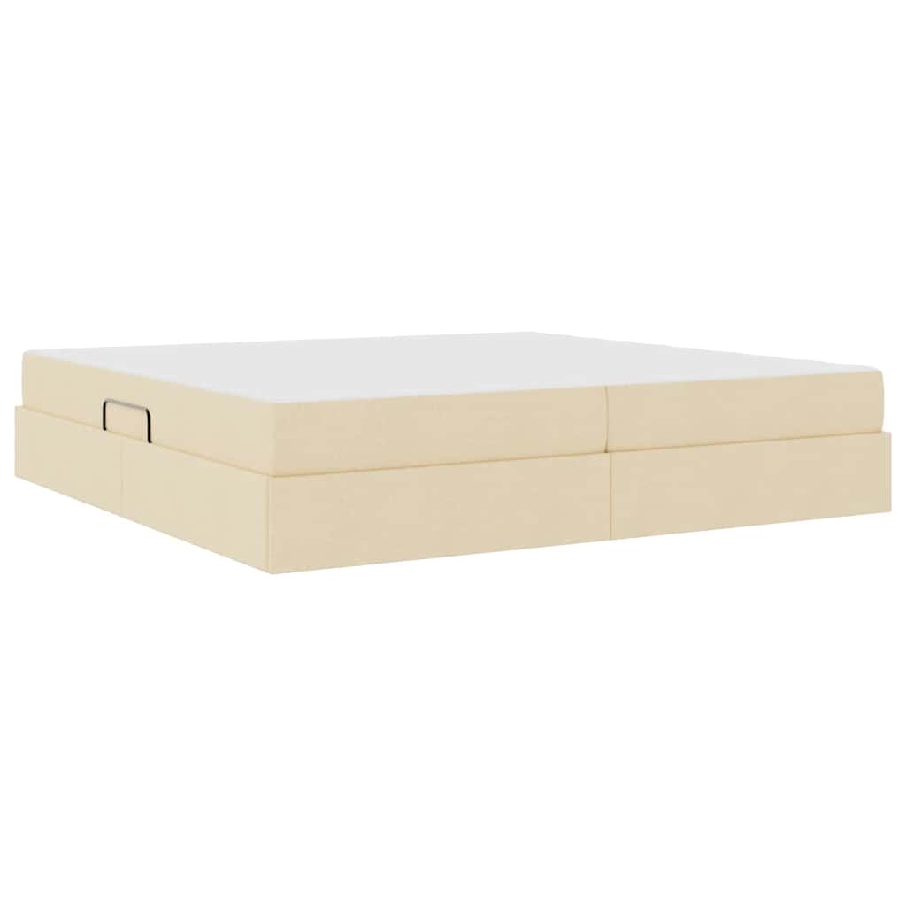 Opbergbed met matras met matras Crème 200 x 200 cm Polyester is nu te koop bij PeponiXL, paradijselijk wonen!