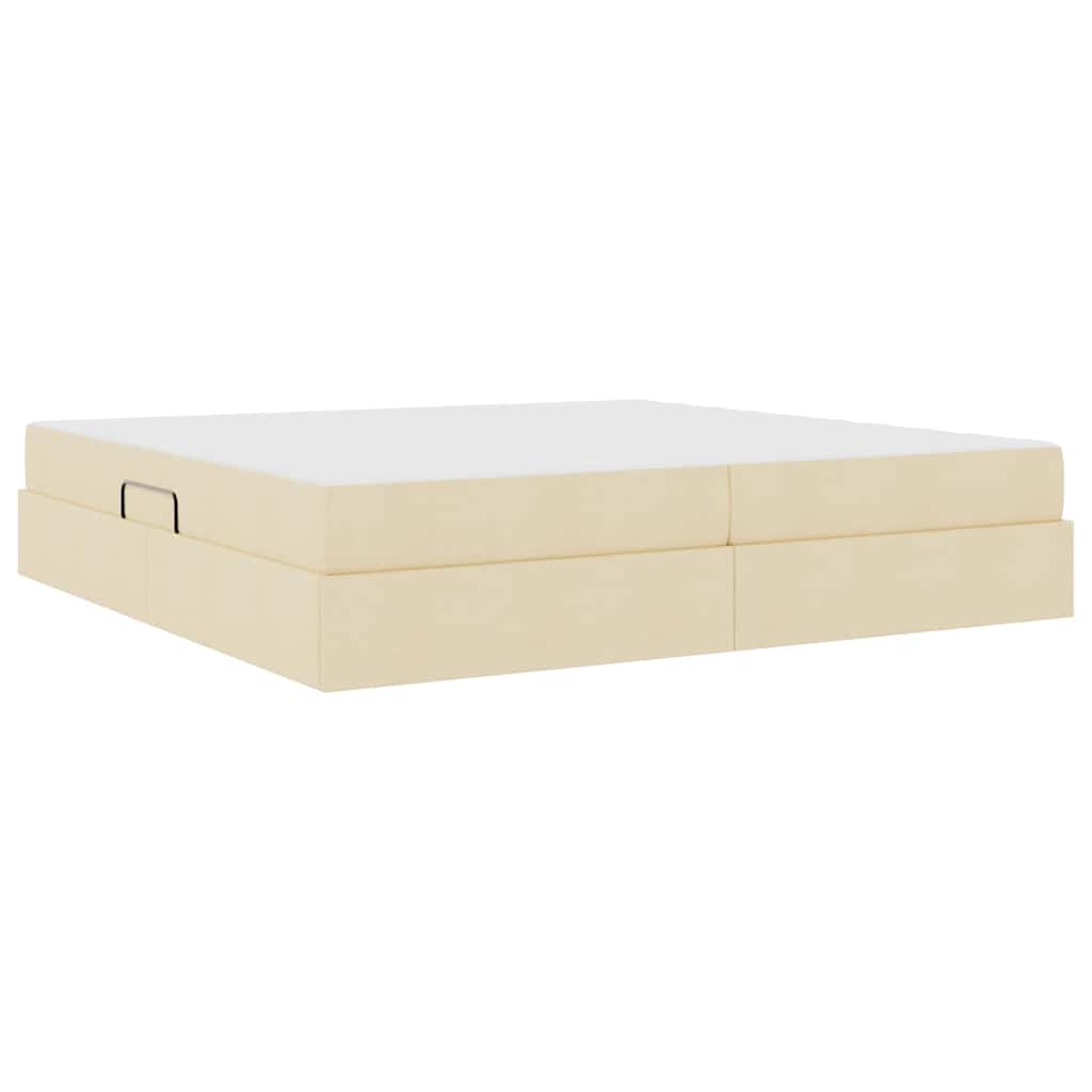 Opbergbed met matras met matras Crème 200 x 200 cm Polyester is nu te koop bij PeponiXL, paradijselijk wonen!