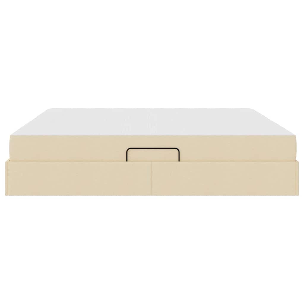Opbergbed met matras met matras Crème 200 x 200 cm Polyester is nu te koop bij PeponiXL, paradijselijk wonen!