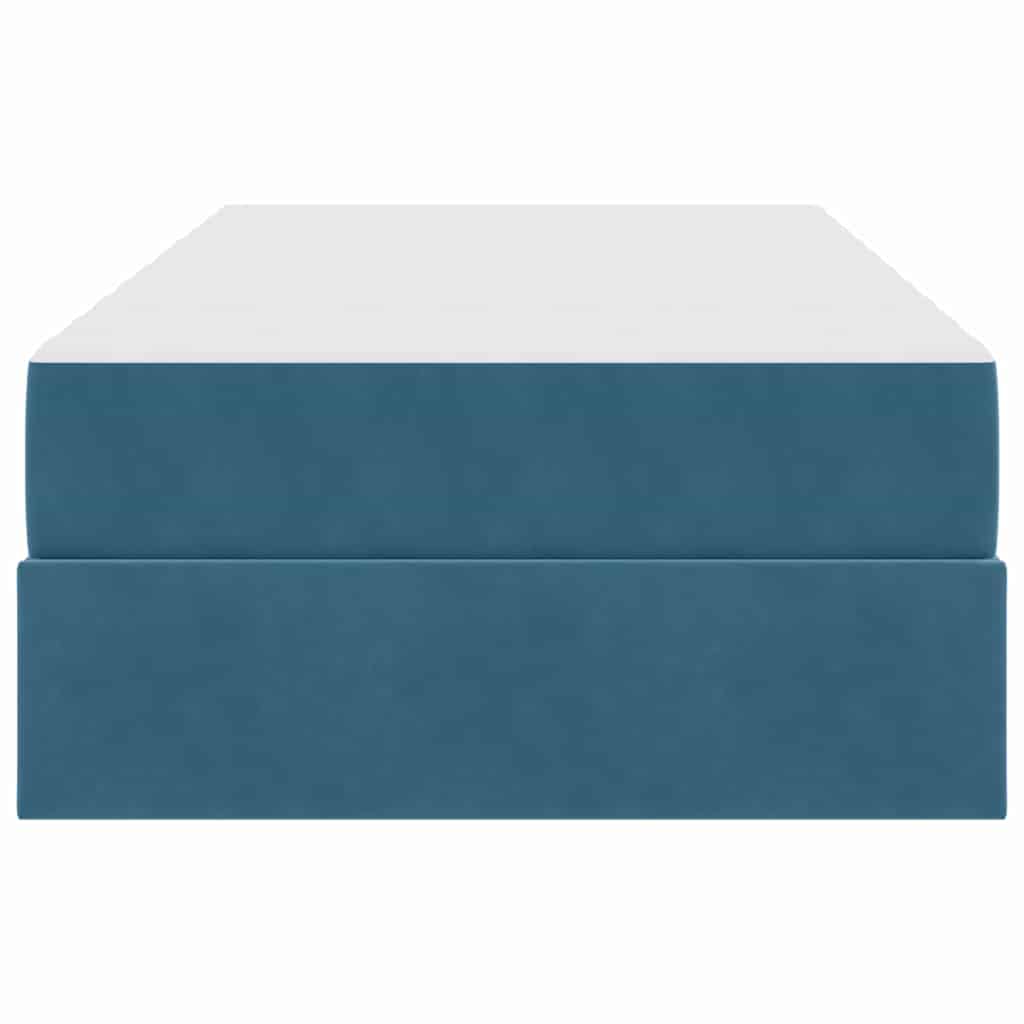 Opbergbed met matras Donkerblauw 100 x 200 cm Fluweel is nu te koop bij PeponiXL, paradijselijk wonen!