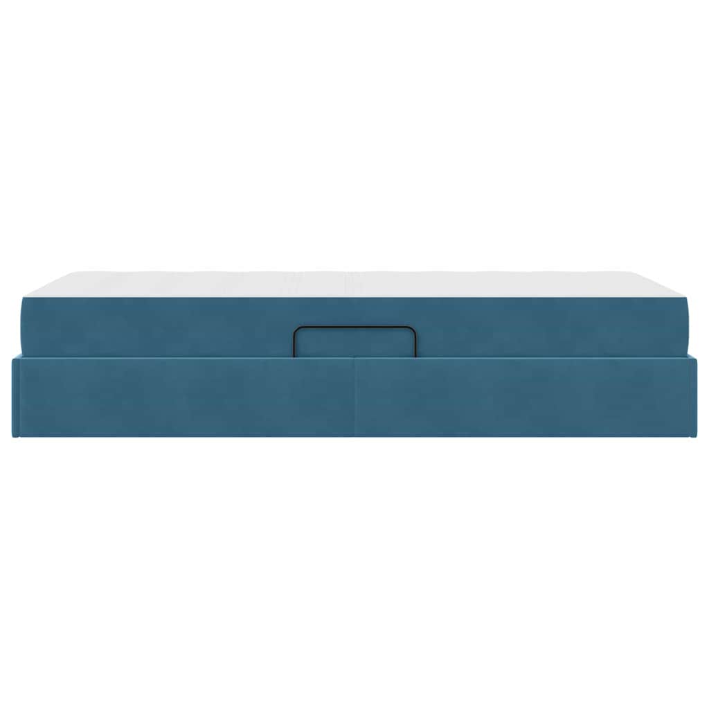 Opbergbed met matras Donkerblauw 100 x 200 cm Fluweel is nu te koop bij PeponiXL, paradijselijk wonen!