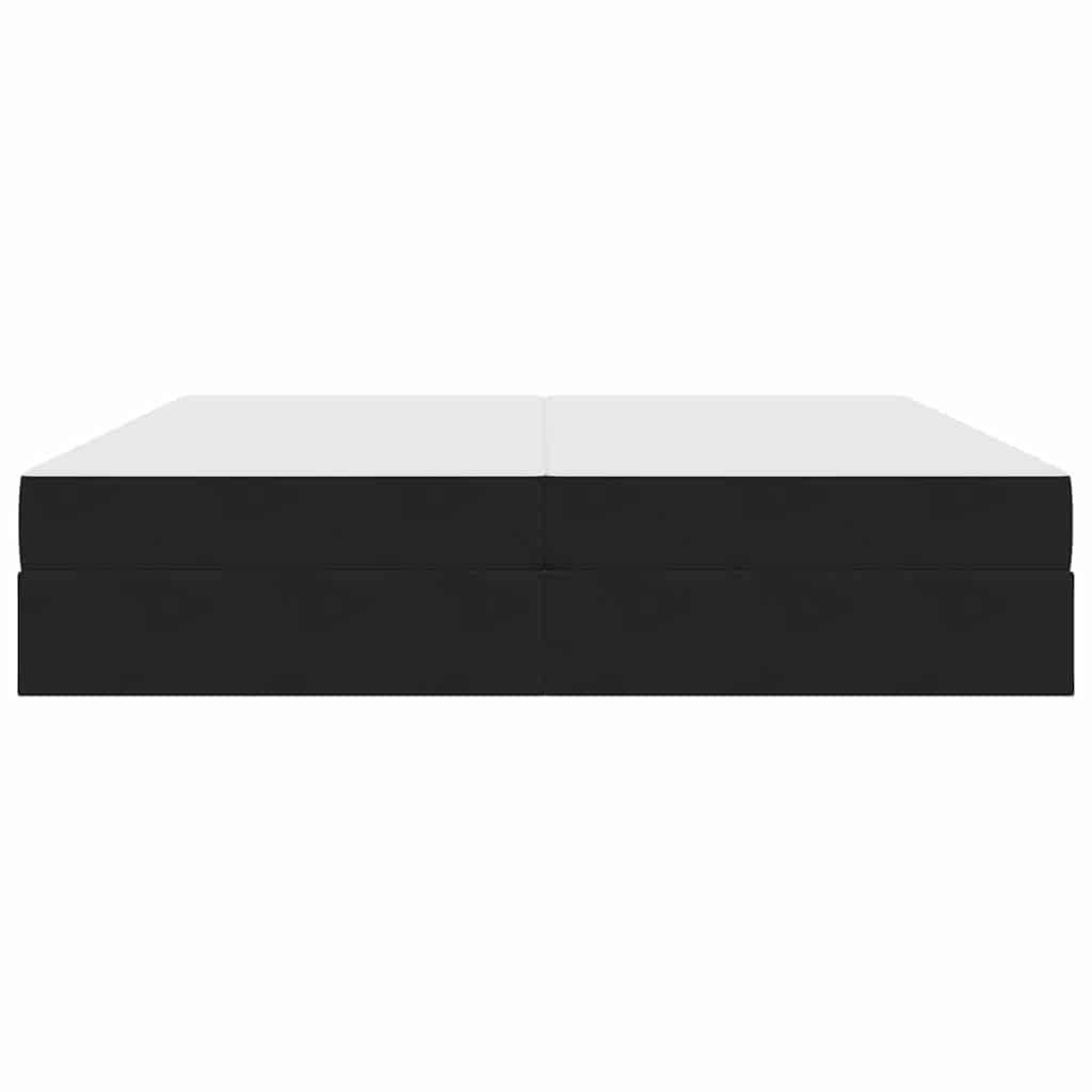 Opbergbed met matras met matras Zwart 200 x 200 cm Fluweel is nu te koop bij PeponiXL, paradijselijk wonen!