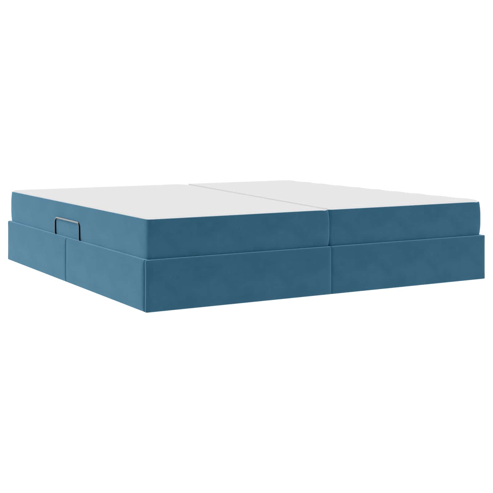 Opbergbed met matras Donkerblauw 200 x 200 cm Fluweel is nu te koop bij PeponiXL, paradijselijk wonen!