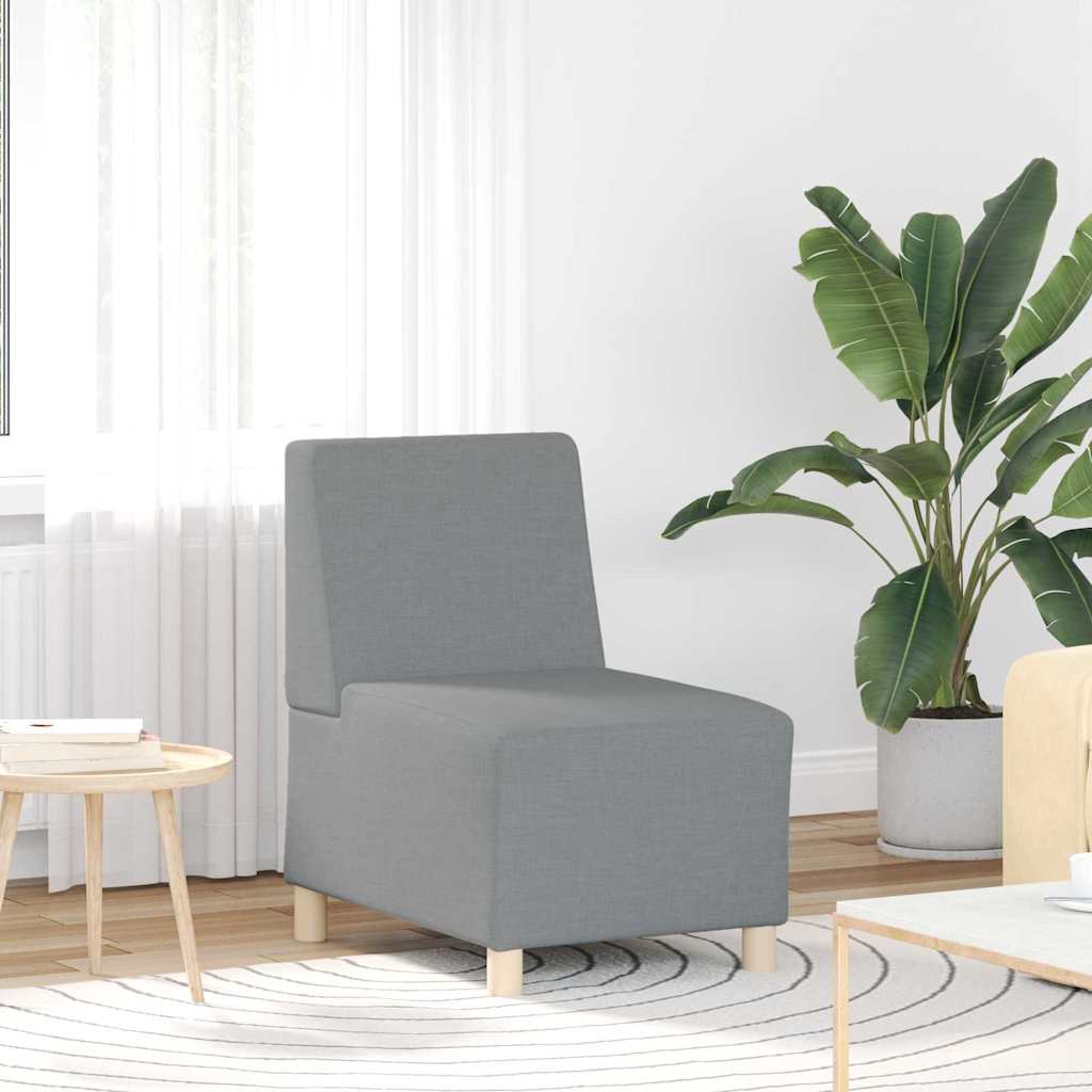 Modulaire Bankeenheid Armlos 2 pcs Lichtgrijs 55 x 74 x 82 cm is nu te koop bij PeponiXL, paradijselijk wonen!