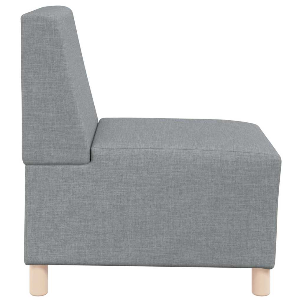 Modulaire Bankeenheid Armlos 2 pcs Lichtgrijs 55 x 74 x 82 cm is nu te koop bij PeponiXL, paradijselijk wonen!