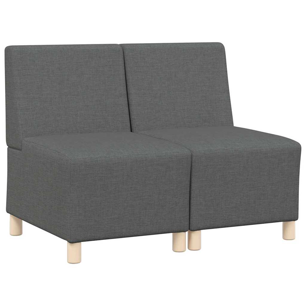 Modulaire Bankeenheid Armlos 2 pcs Donkergrijs 55 x 74 x 82 cm is nu te koop bij PeponiXL, paradijselijk wonen!