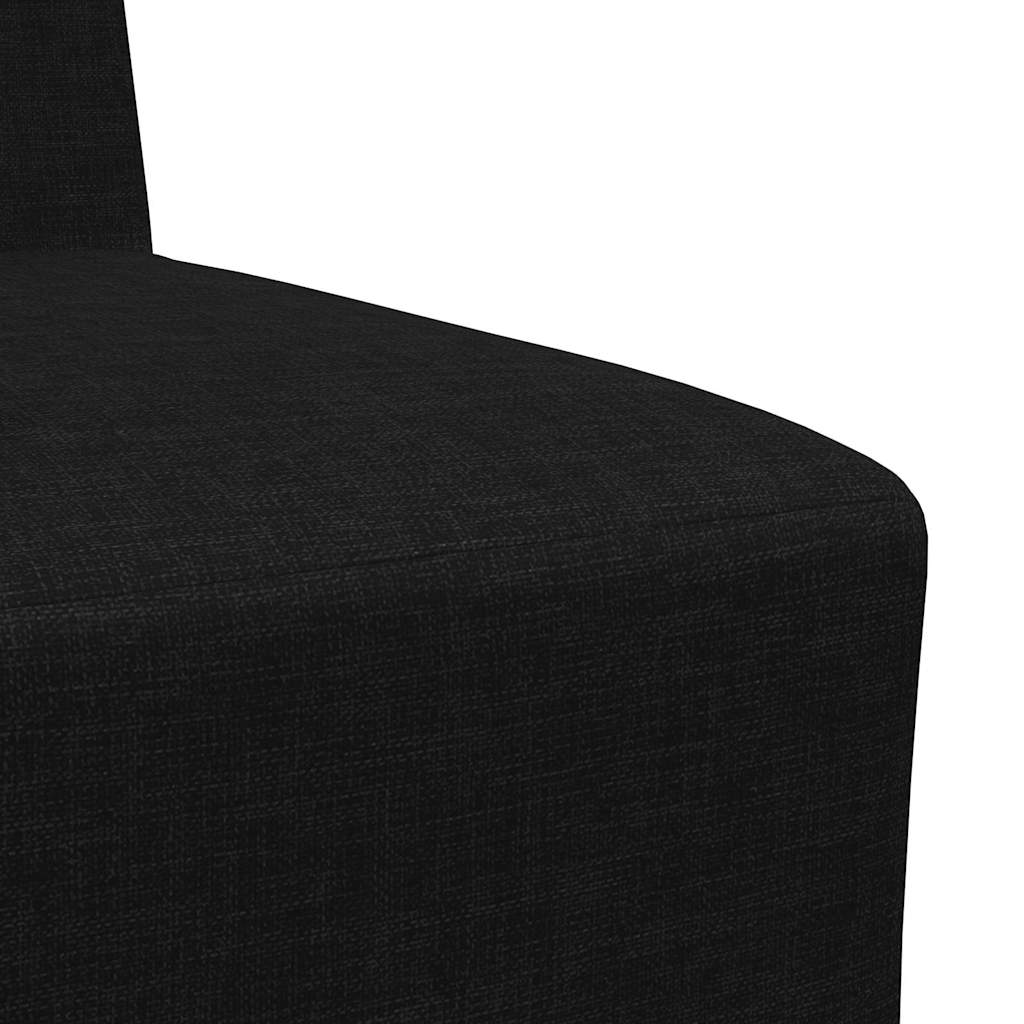 Modulaire Bankeenheid Armlos 3 pcs Zwart 55 x 74 x 82 cm Stof is nu te koop bij PeponiXL, paradijselijk wonen!