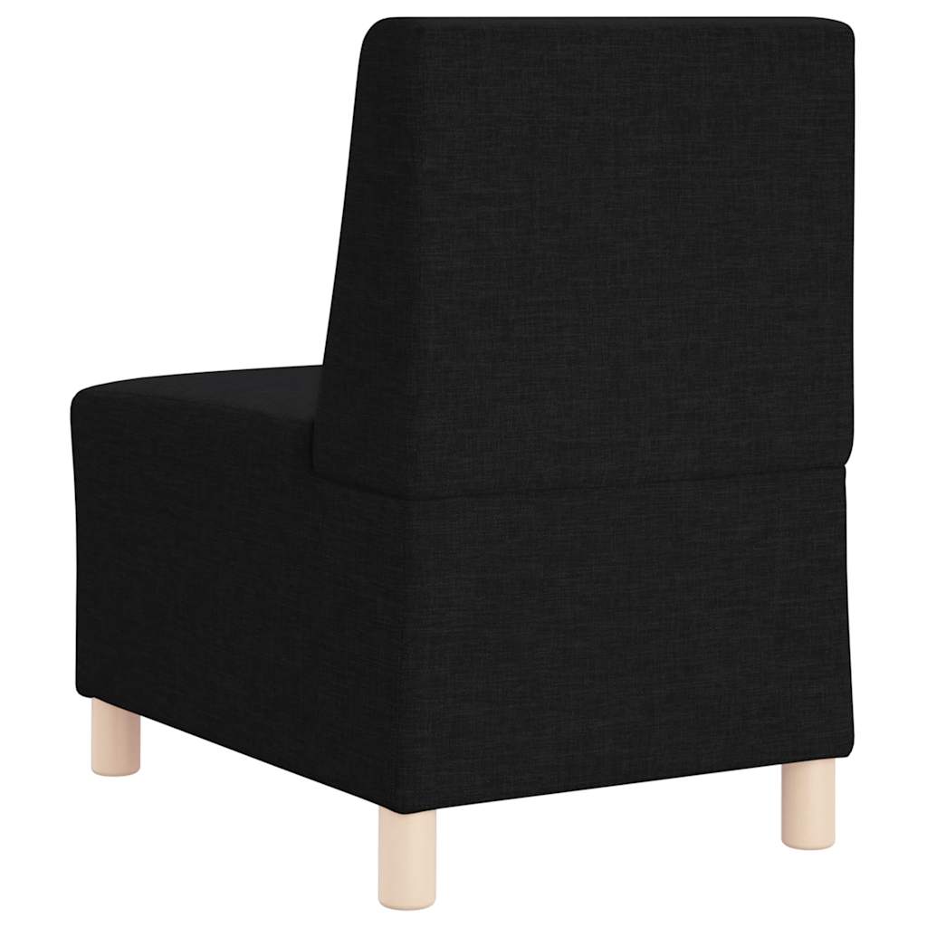 Modulaire Bankeenheid Armlos 3 pcs Zwart 55 x 74 x 82 cm Stof is nu te koop bij PeponiXL, paradijselijk wonen!